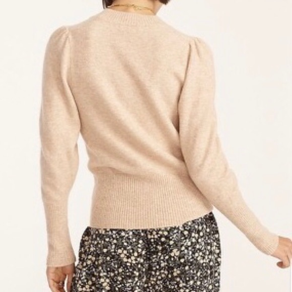 New With Tags, JCrew Super Soft Wool Blend Sweater, Cream, Large - Picture 3 of 5